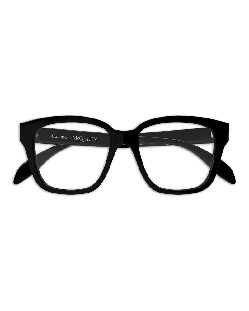 Alexander McQueen square-frame glasses - Schwarz Schwarz