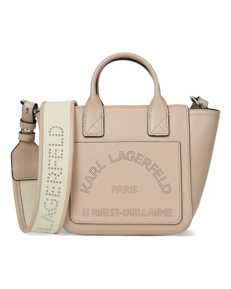 Karl Lagerfeld top-handle tote bag - Nude Nude