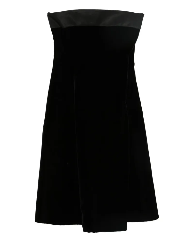 Emporio Armani Schulterfreies Kleid - Schwarz Schwarz