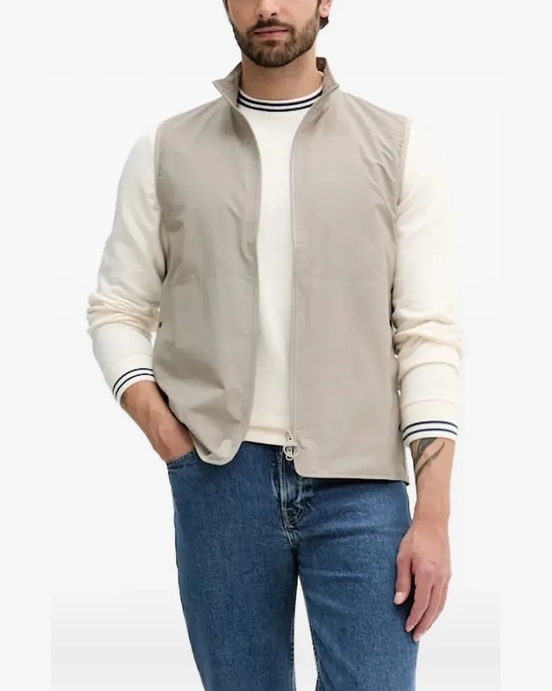 Barbour Weste mit Reißverschluss - Grau Grau