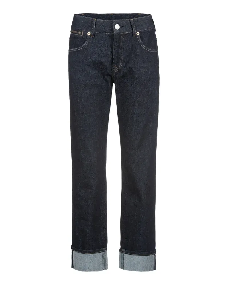 Herrlicher Marlies turn-up straight-leg jeans - Blau Blau