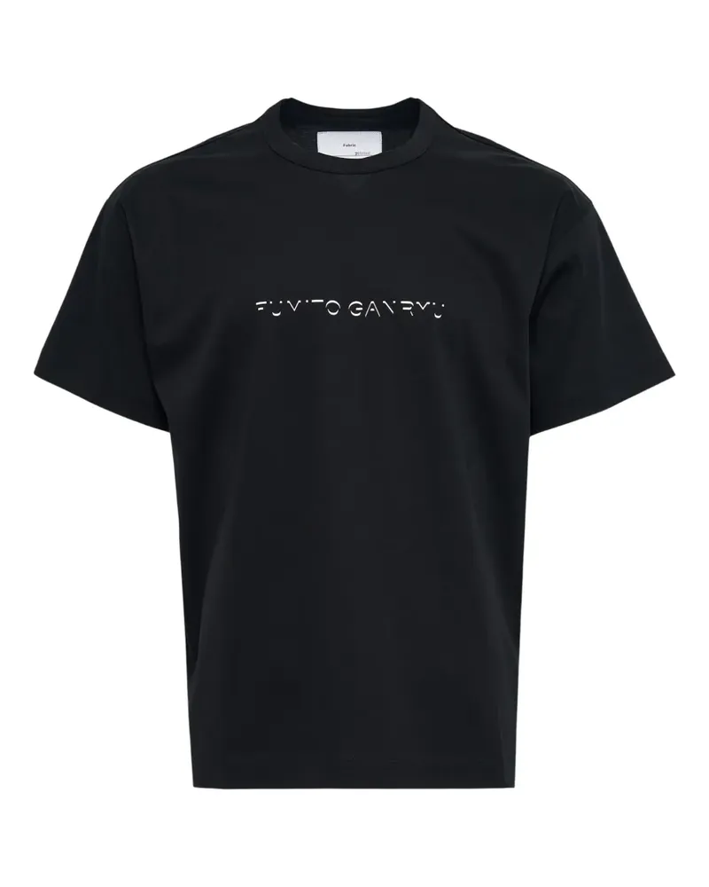 Fumito Ganryu logo-print T-shirt - Schwarz Schwarz