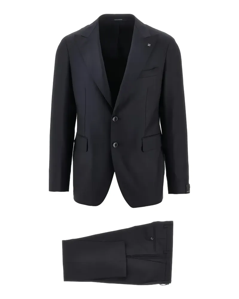 Tagliatore peak-lapel single-breasted suit - Blau Blau