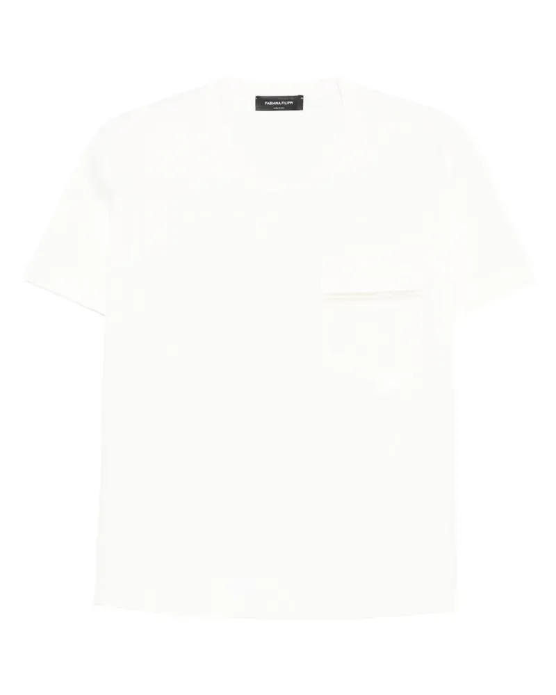 Fabiana Filippi pocket-detail T-shirt - Weiß Weiß