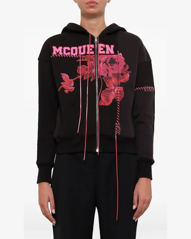 Alexander McQueen Sweatshirt mit Logo-Print - Schwarz Schwarz