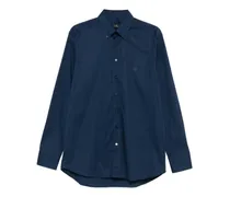 Button-down-Hemd mit Logo - Blau