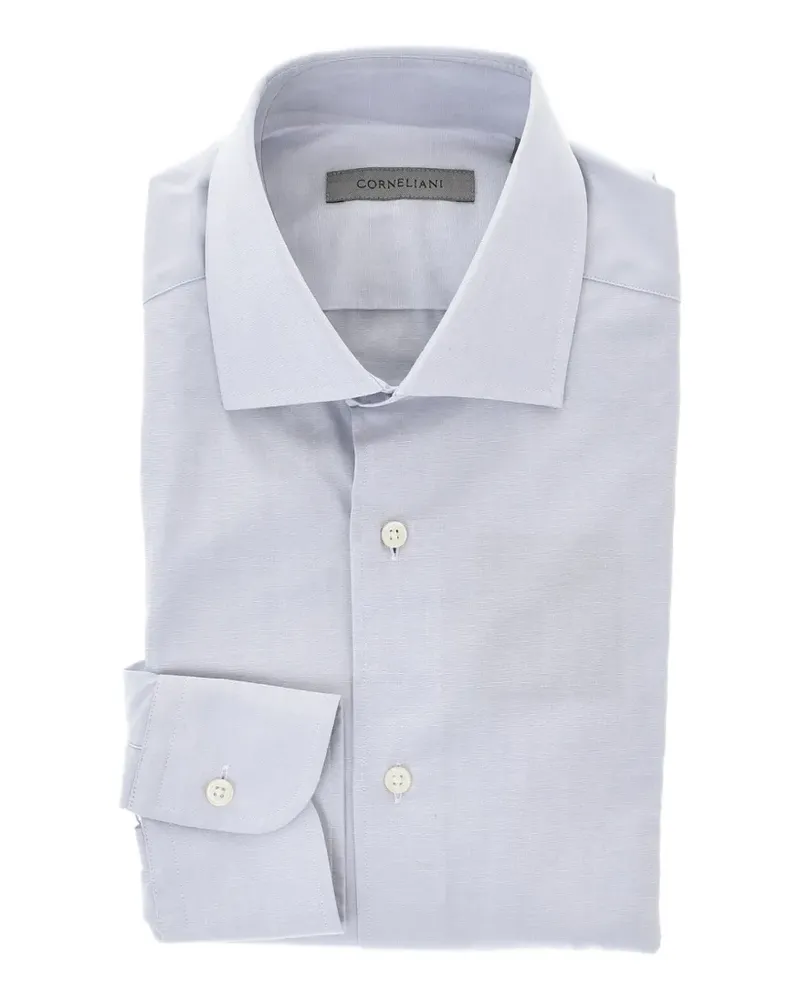 Corneliani cotton poplin French-collar shirt - Grau Grau