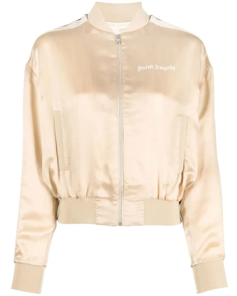 Palm Angels Gestreifte Bomberjacke - Nude Nude