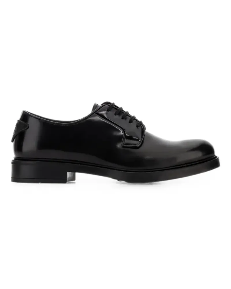 Prada Derby-Schuhe mit runder Kappe - Schwarz Schwarz