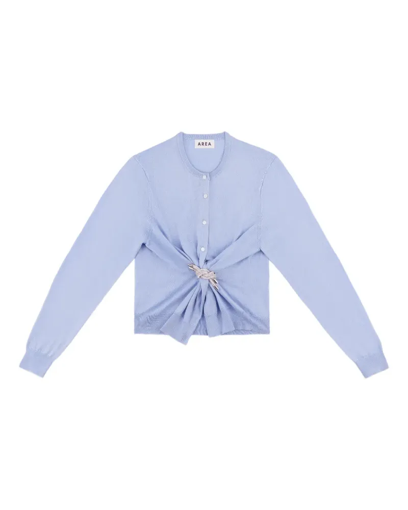 Area crystal-knot cardigan - Blau Blau