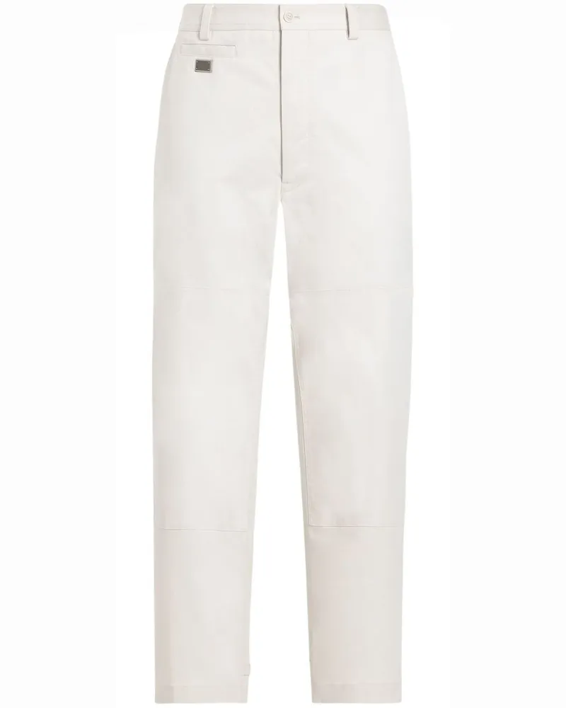 Dolce & Gabbana Hose mit Logo-Schild - Nude Nude