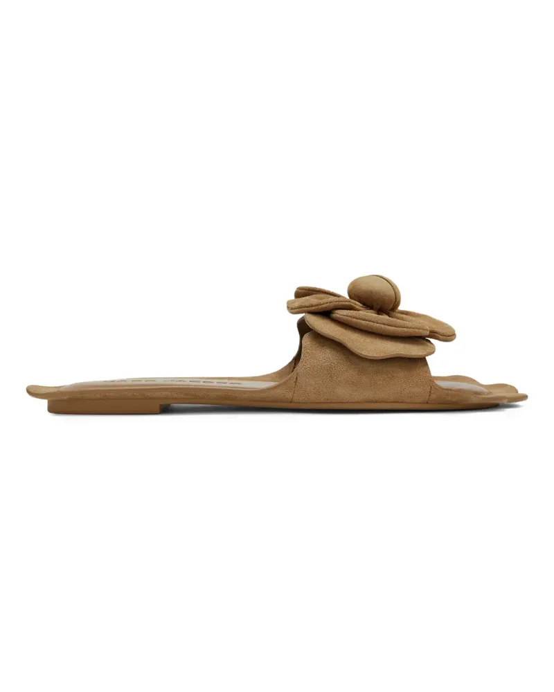 Marc Jacobs The Daisy Sandalen aus Wildleder - Nude Nude