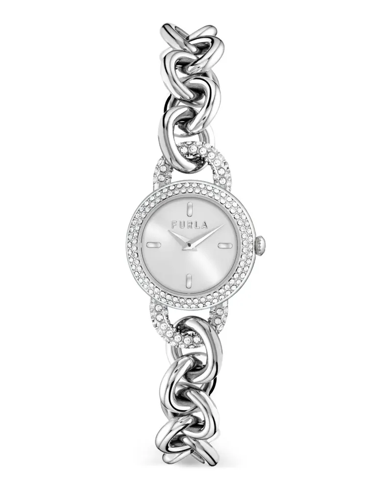 Furla Crystal Armbanduhr 34mm - Silber Silber
