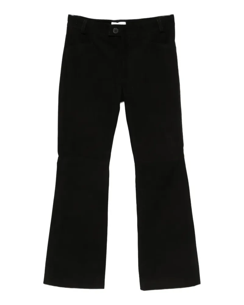 Ernest W. Baker Wildlederhose mit ausgestelltem Bein - Schwarz Schwarz