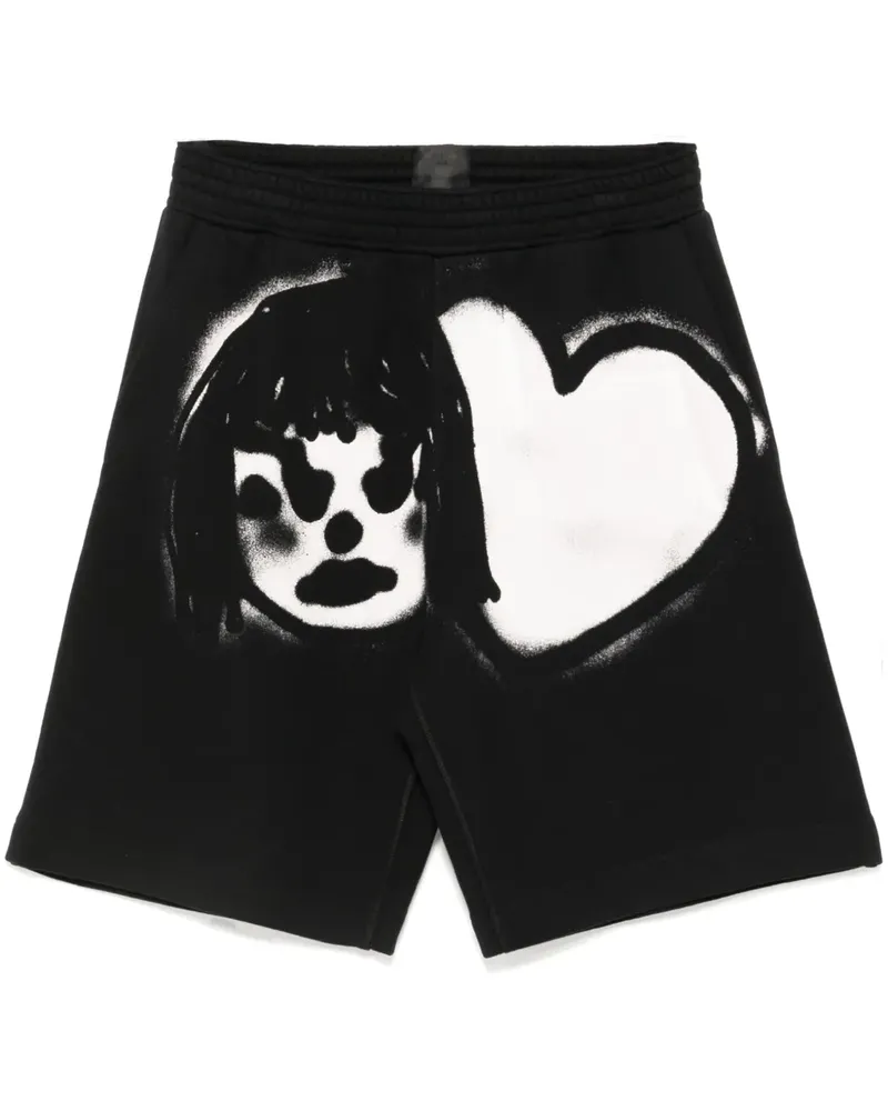 Givenchy Shorts mit Graffiti-Print - Schwarz Schwarz