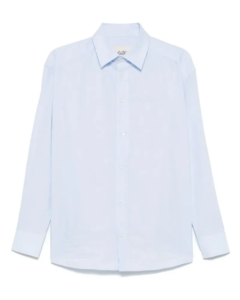 THE EDITOR Hemd aus Oxford-Gewebe - Blau Blau