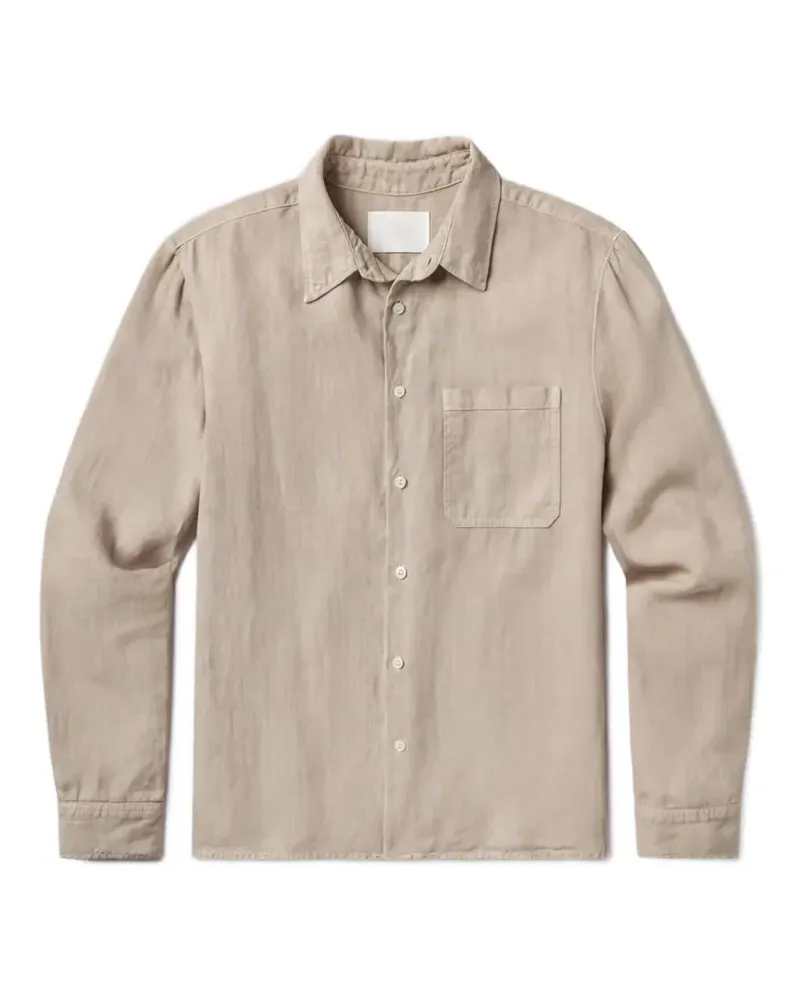 Citizens of humanity patch-pocket long-sleeve shirt - Nude Nude