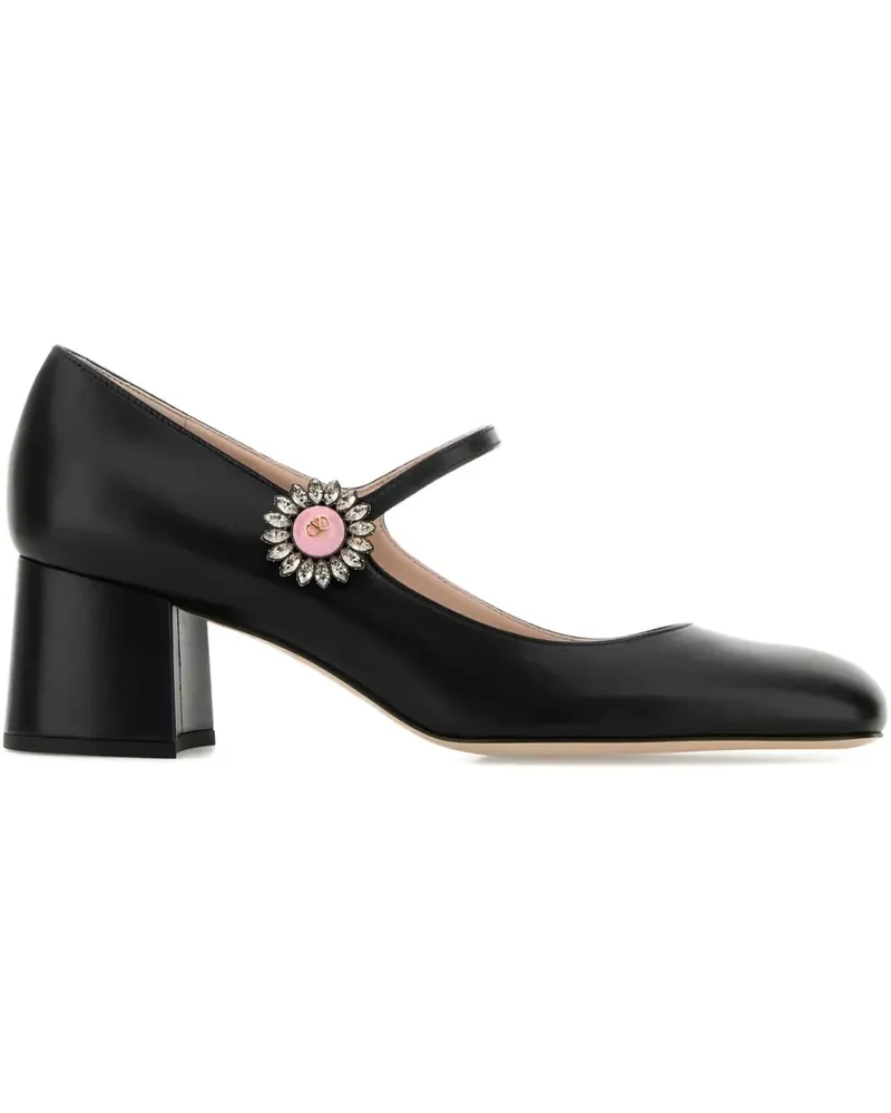 Valentino Garavani Kristallverzierte Pumps mit Blockabsatz 60mm - Schwarz Schwarz