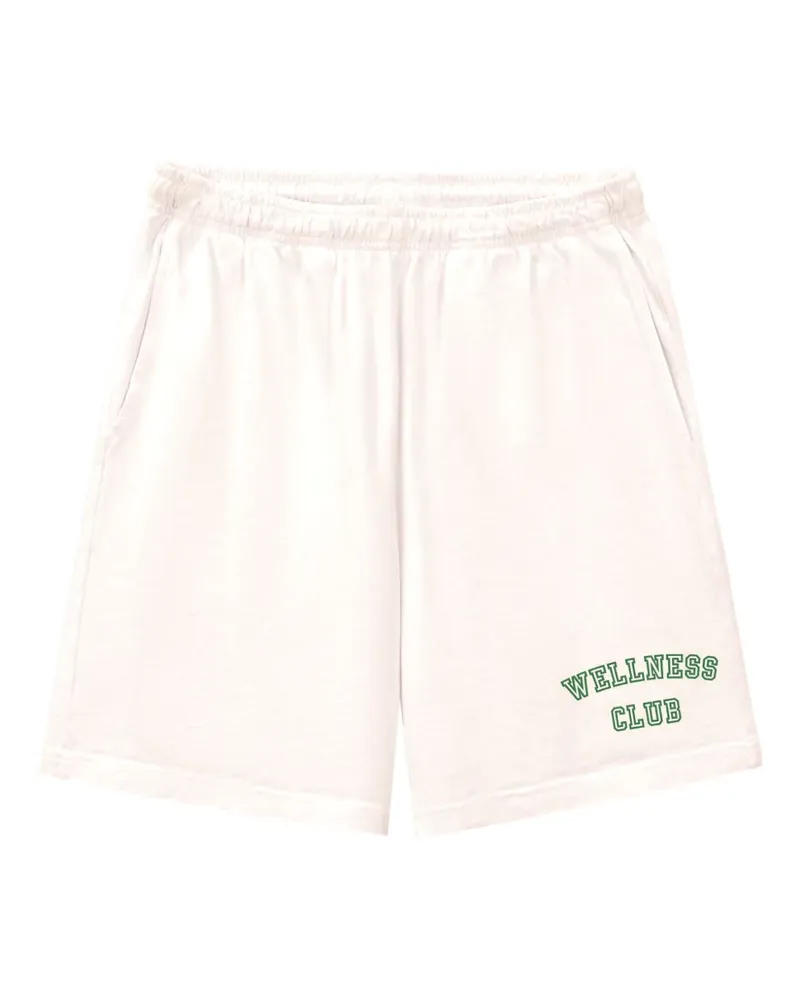 SPORTY & RICH Wellness Club Shorts - Weiß Weiß