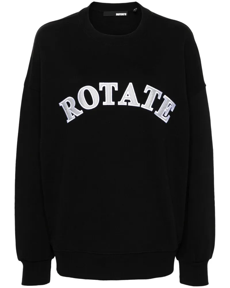 ROTATE Birger Christensen Sweatshirt aus Bio-Baumwolle - Schwarz Schwarz