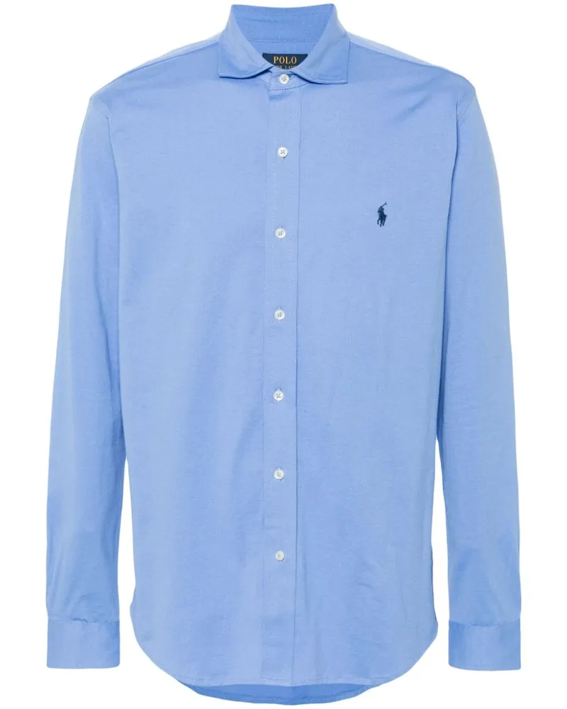 Ralph Lauren Hemd mit Polo Pony-Stickerei - Blau Blau