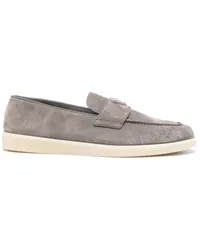 Prada Loafer aus Wildleder Grau