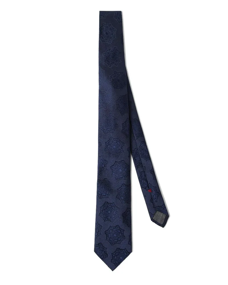 Brunello Cucinelli Krawatte aus Seide - Blau Blau