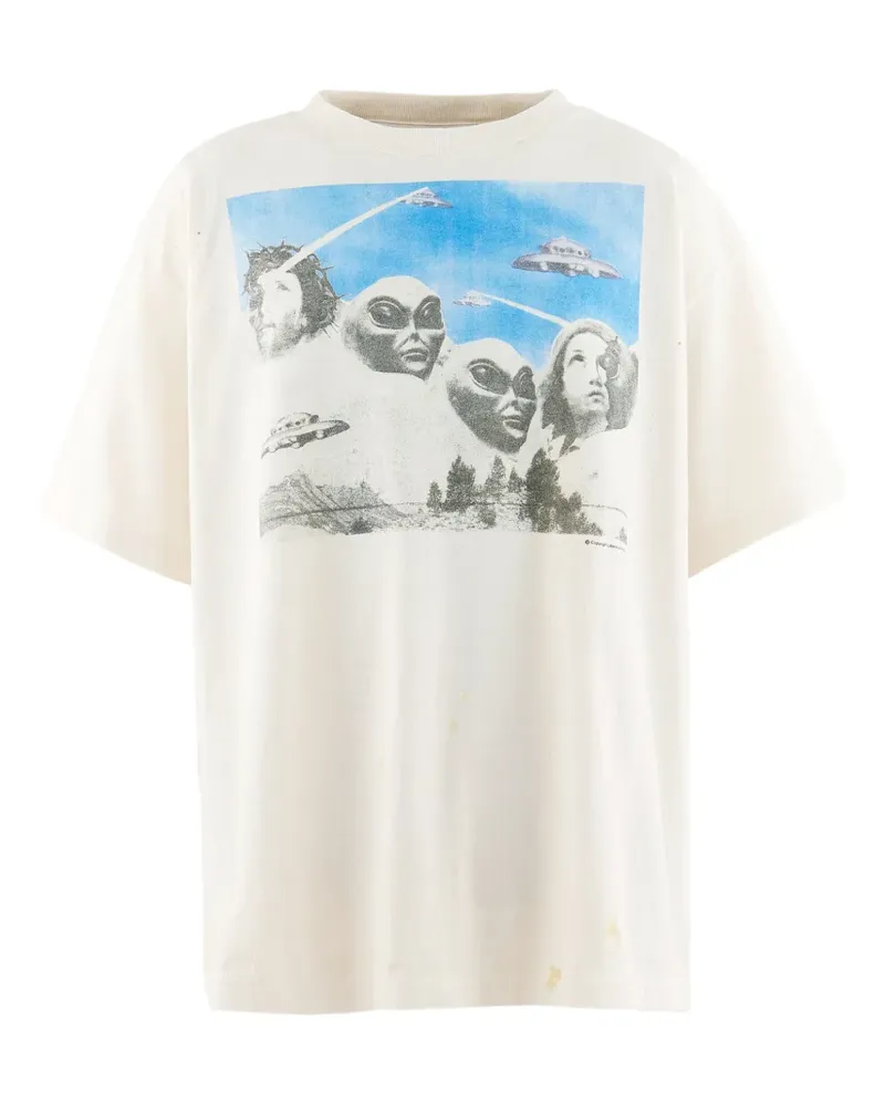 SAINT MXXXXXX Sean Wotherspoon T-Shirt mit grafischem Print - Weiß Weiß
