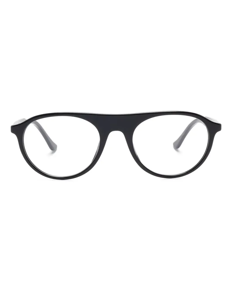 Ray Ban Brille mit rundem Gestell - Schwarz Schwarz