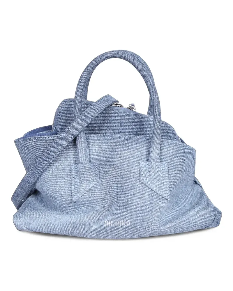 ATTICO Ausgeblichener La Passeggiata mini Jeans-Henkel - Blau Blau