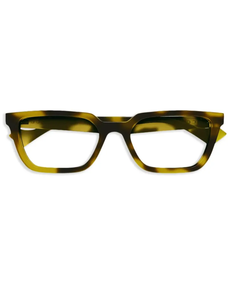 Gucci GG1539O Brille mit eckigem Gestell - Gelb Gelb