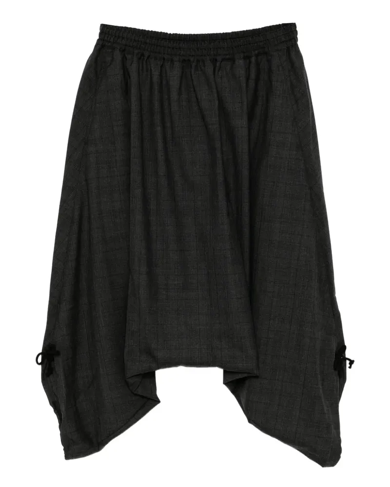 Junya Watanabe Karierte Hose mit tiefem Schritt - Grau Grau