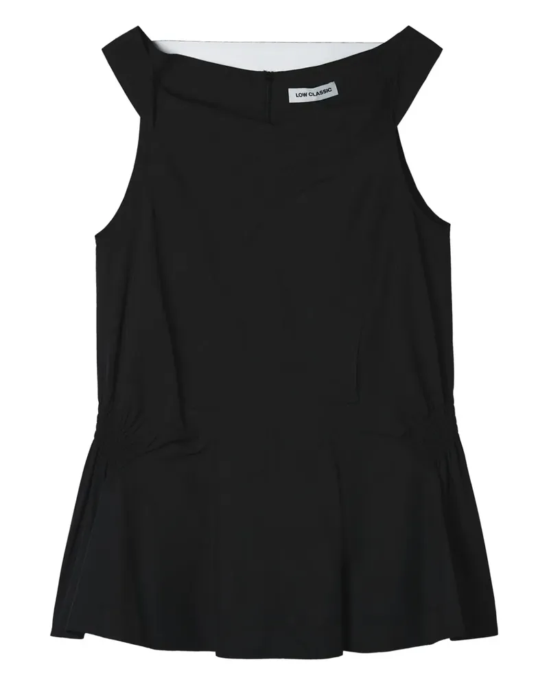 LOW CLASSIC Gerafftes Oberteil - Schwarz Schwarz