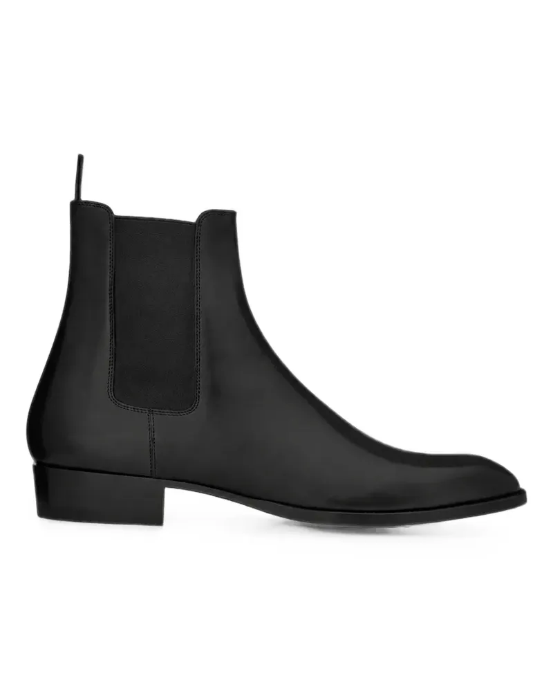 Saint Laurent Wyatt leather Chelsea boots - Schwarz Schwarz