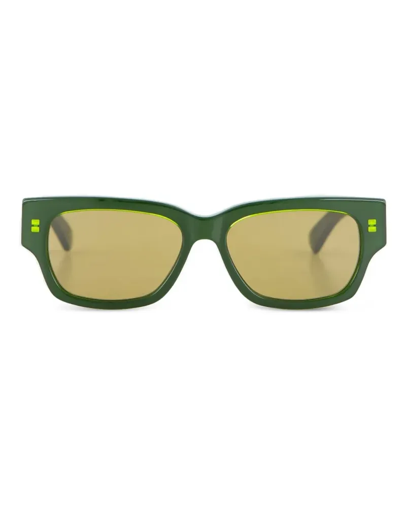 Gucci Sonnenbrille mit eckigem Gestell - Grün Grün