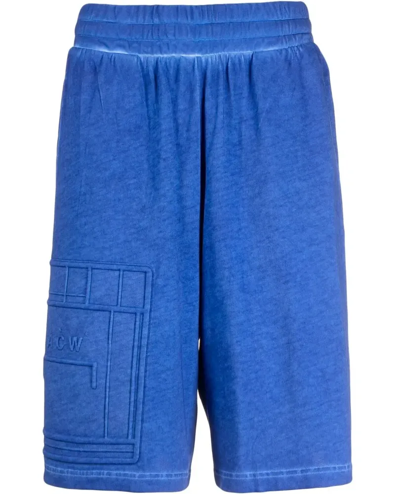 ACW* Bermudas mit Logo-Prägung - Blau Blau