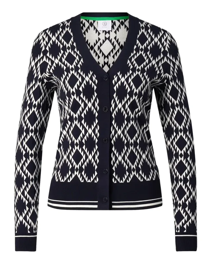 Bogner Amber Cardigan aus Jacquardstrick - Blau Blau
