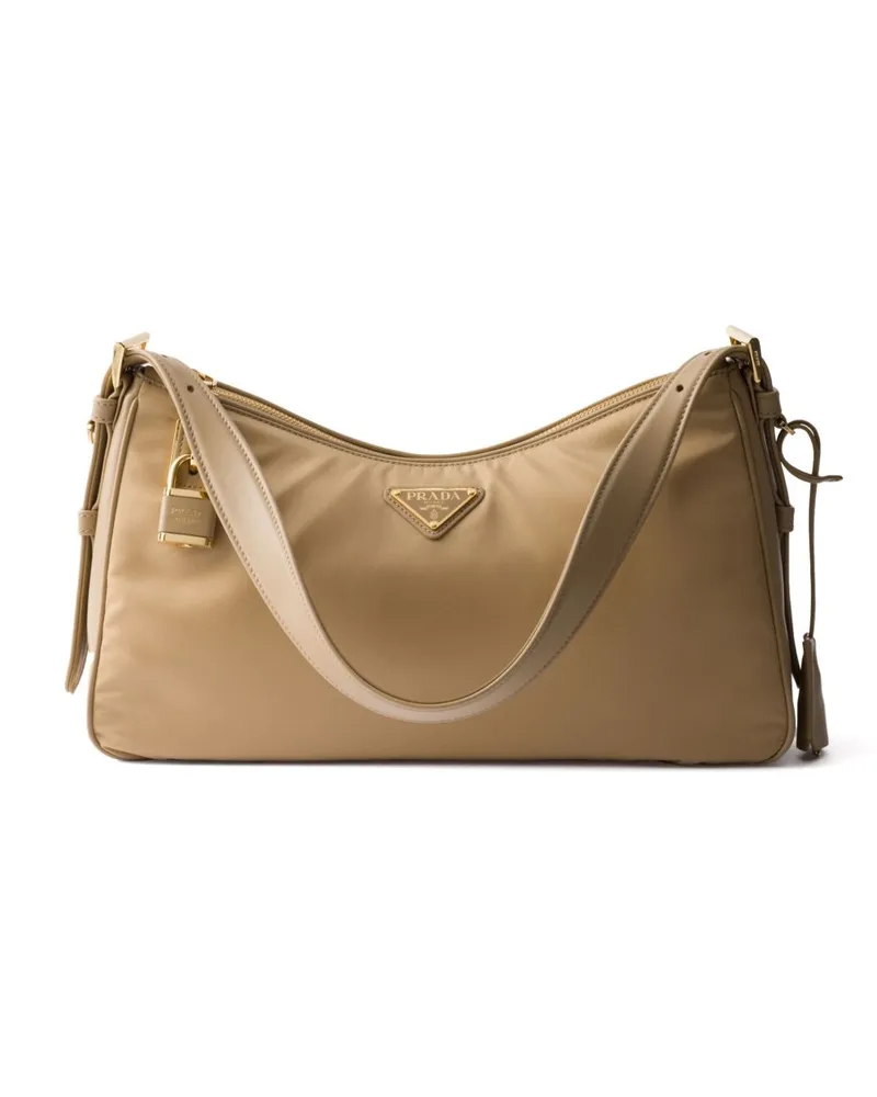 Prada Große Aimée Schultertasche - Braun Braun