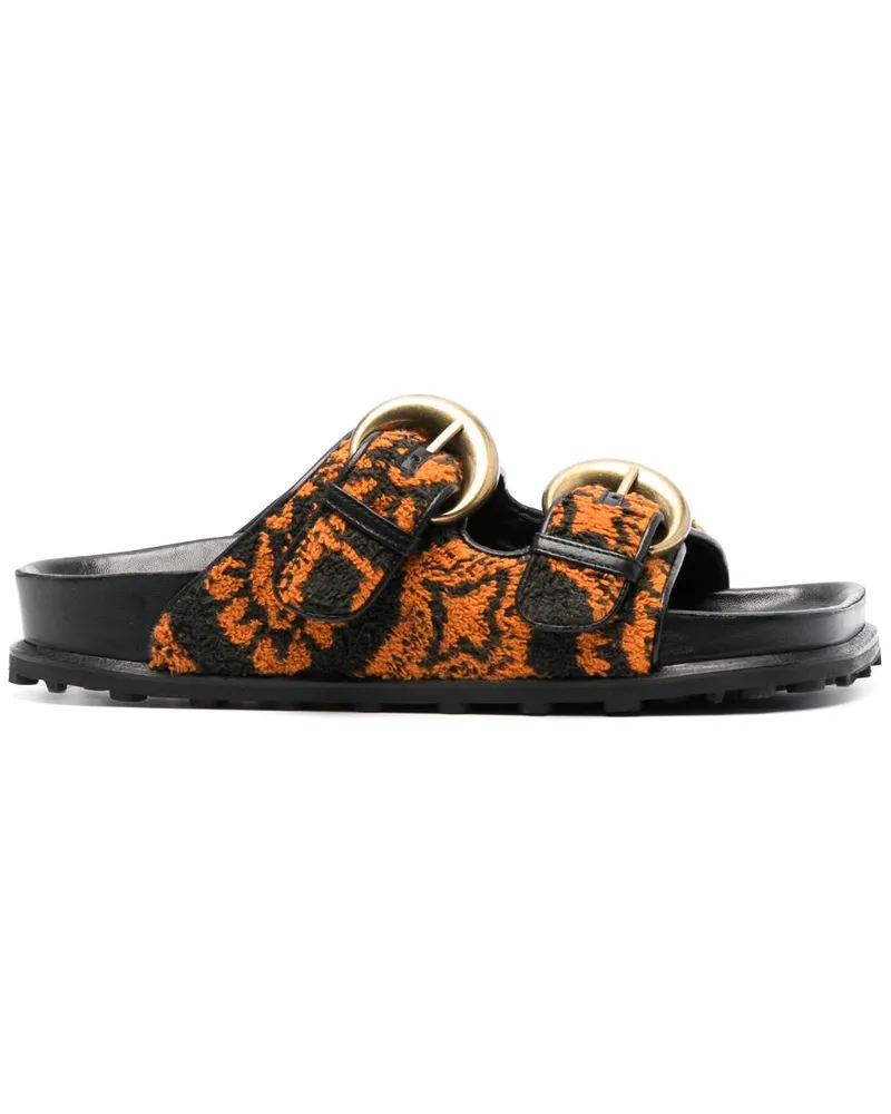 Marine Serre Oriental Towels Sandalen - Orange Orange