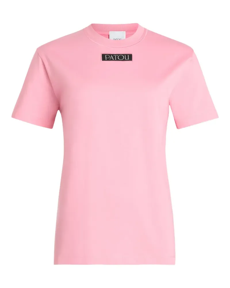 Patou T-Shirt mit Logo-Applikation - Rosa Rosa