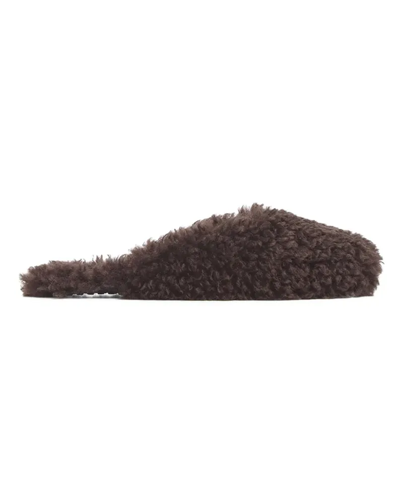 APPARIS Demi Bouclette Mule-Slipper aus Faux Shearling - Braun Braun