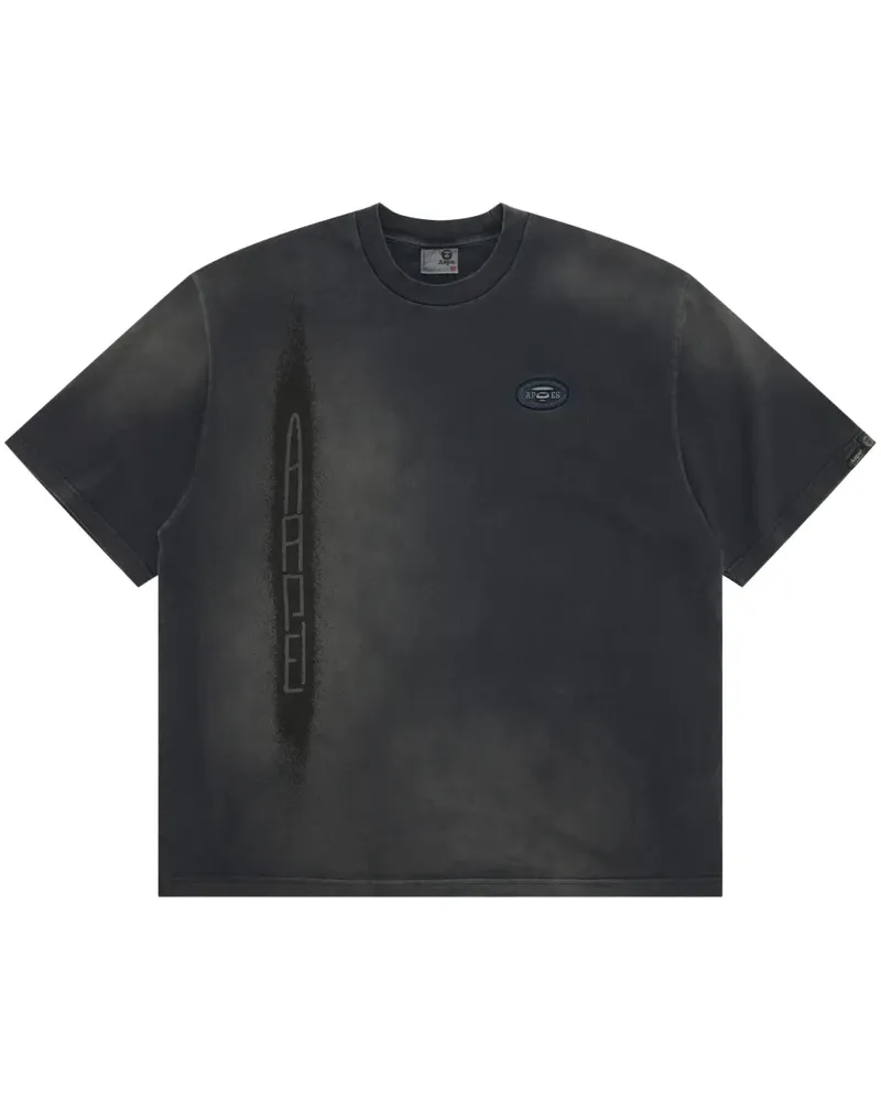 BAPE T-Shirt mit Logo-Print - Schwarz Schwarz