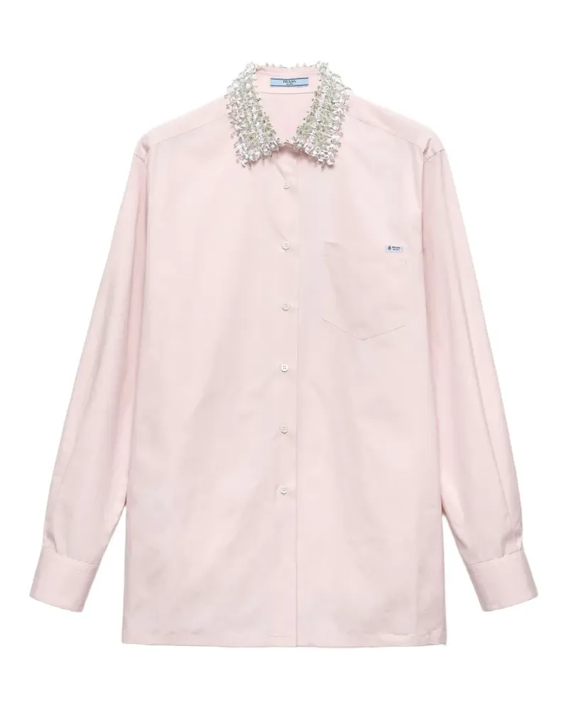 Prada Hemd aus Popeline - Rosa Rosa
