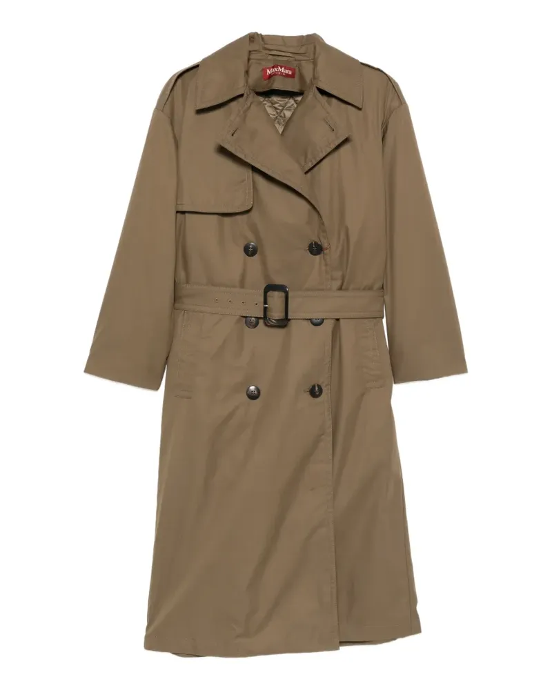 Max Mara double-breasted belted coat - Grün Grün