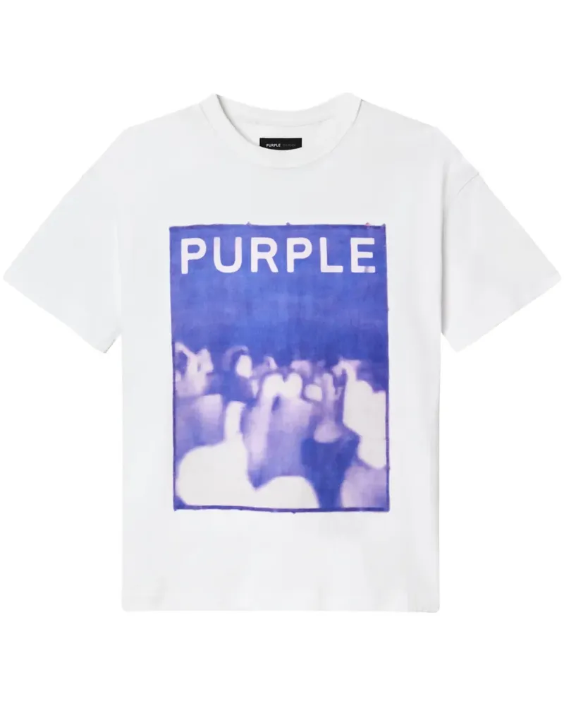 PURPLE BRAND Crowd T-Shirt - Weiß Weiß