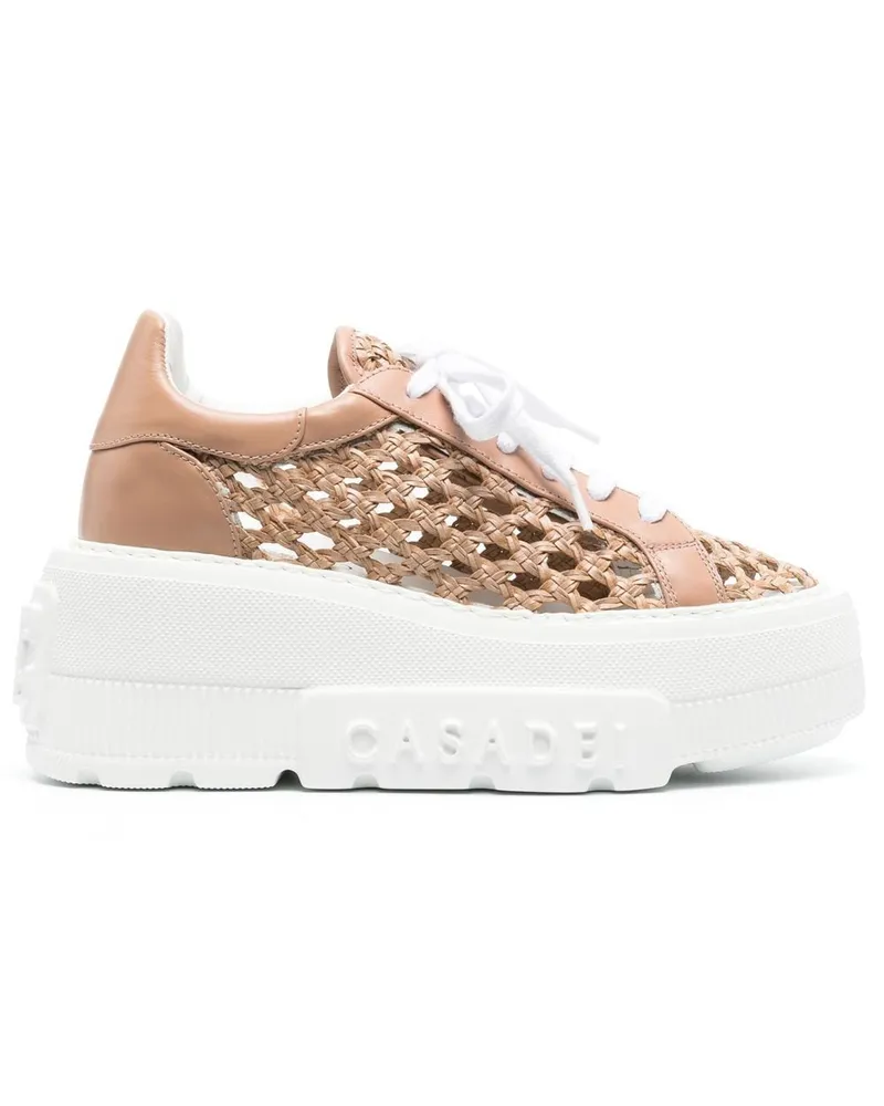 Casadei Klassische Sneakers Nude