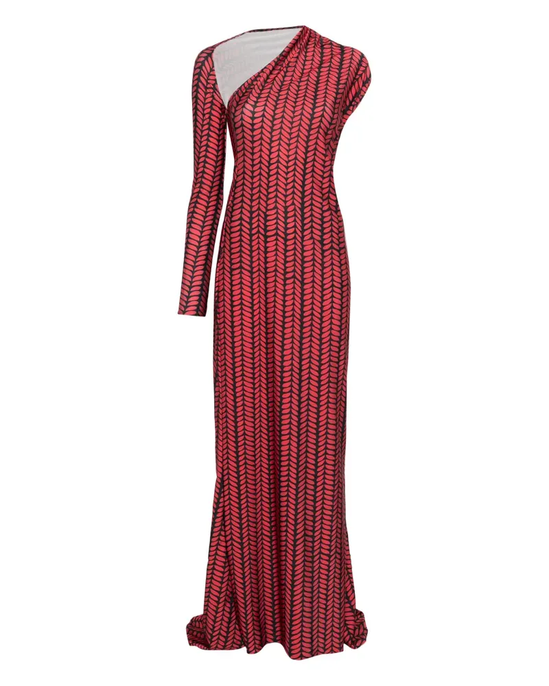 ATU Body Couture Einschultriges Maxikleid - Rot Rot
