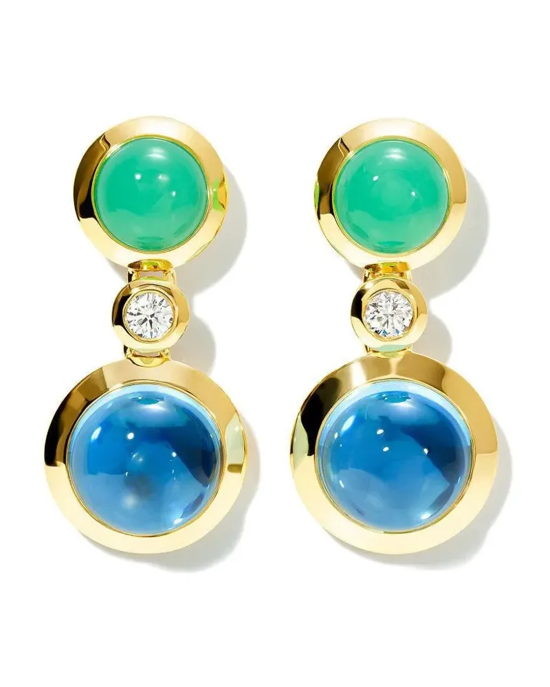 TAMARA COMOLLI 18kt Lagoon Gelbgoldohrringe mit Schmucksteinen Gold