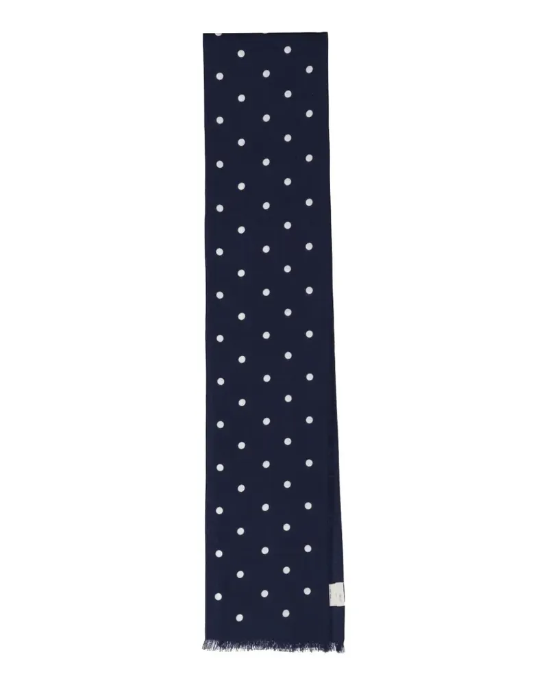 Destin Schal mit ausgefransten Kanten - Blau Blau