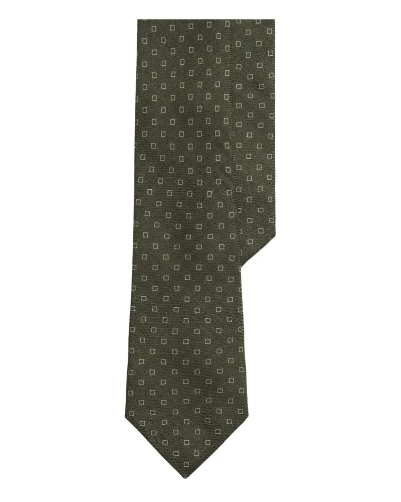 Ralph Lauren Krawatte mit Quadrat-Print - Grün Grün